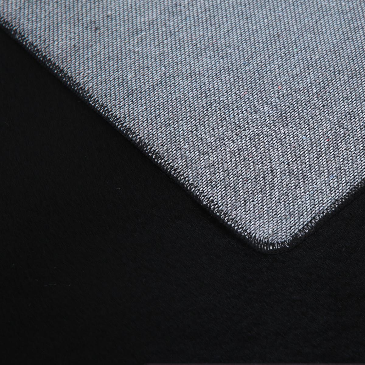 Hochflorteppich Pouffy Schwarz ø ca. 200cm - Schwarz, Basics, Textil (200/200cm)