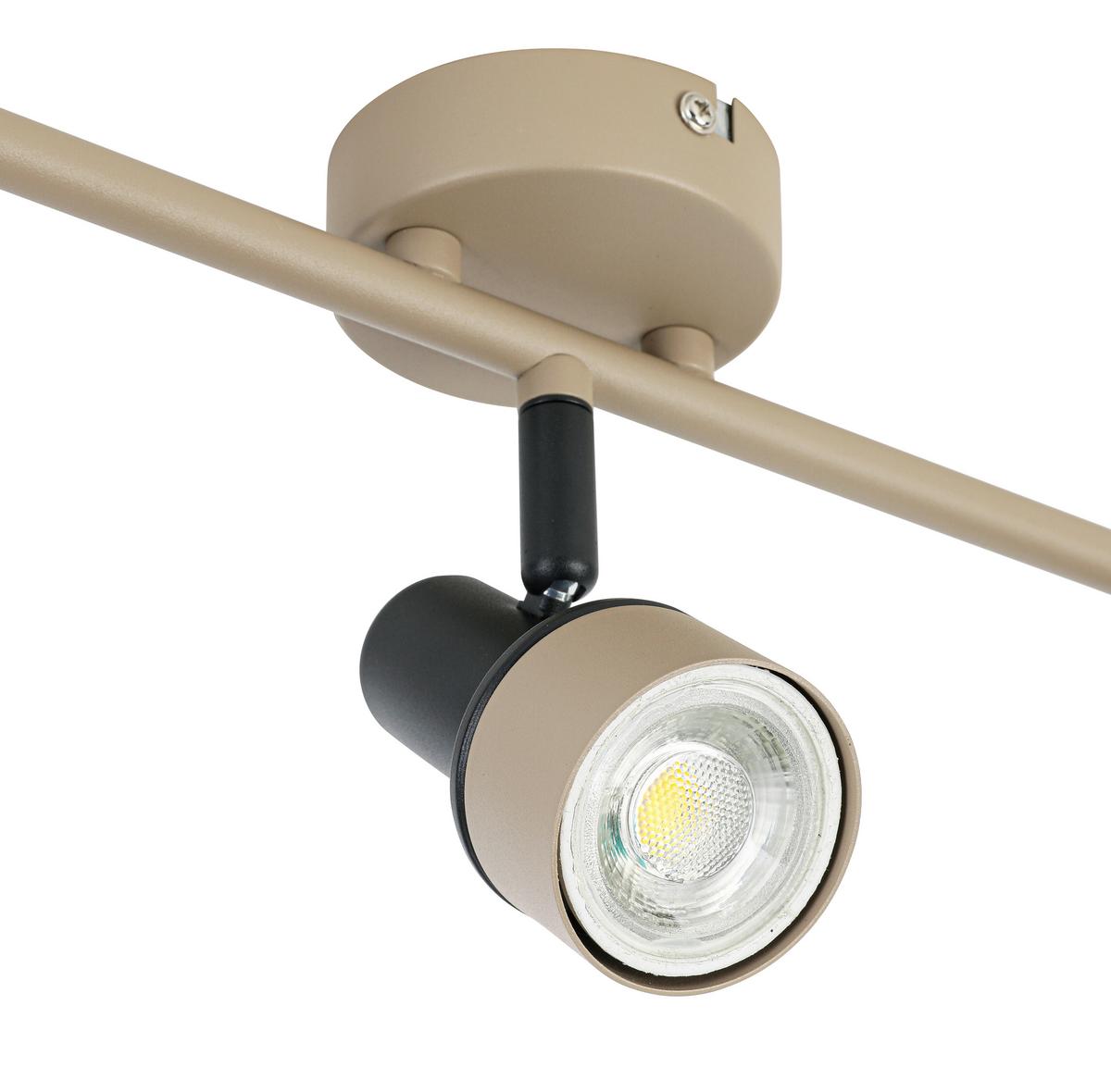 Reflektor Simba - črna/peščene barve, Romantika, kovina/umetna masa (45/9,7/13cm) - Mömax