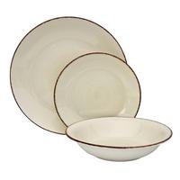 ZASTAWA STOŁOWA INKA - biały/brązowy, Konventionell, ceramika - Modern Living