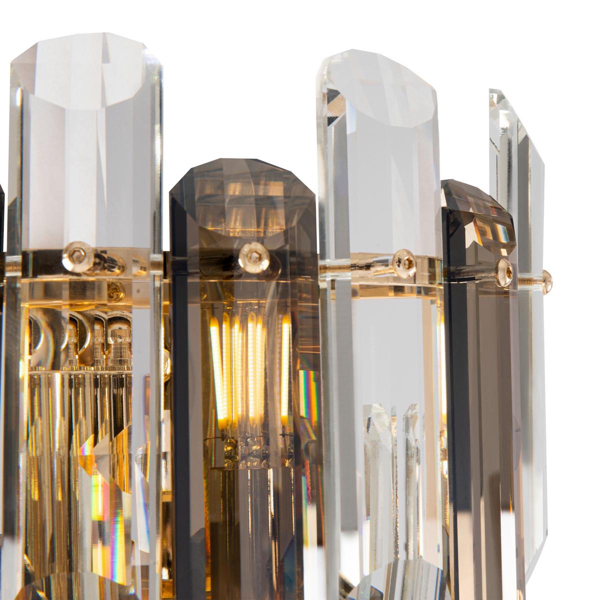 WANDLEUCHTE FLARE - Goldfarben, Basics, Glas/Metall (22,3/27/12,5cm) - MAYTONI