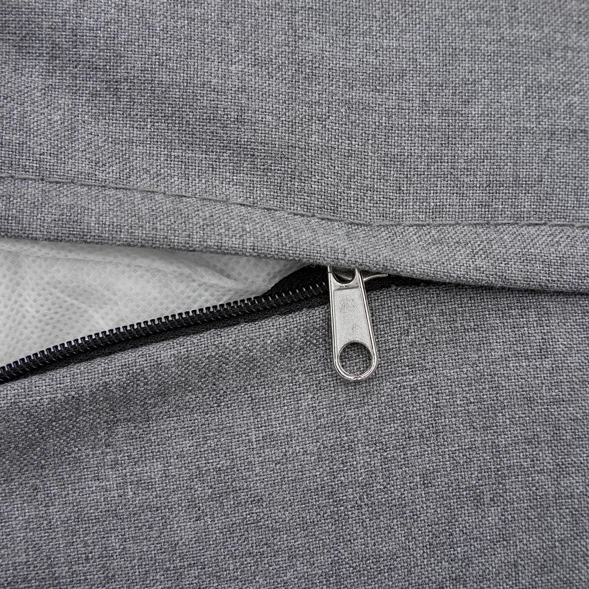 Sonneninsel "Evelina", Outdoorgewebe,inkl LED-Leuchte - Dunkelgrau, Modern, Textil/Metall (130/66cm) - Bessagi Garden