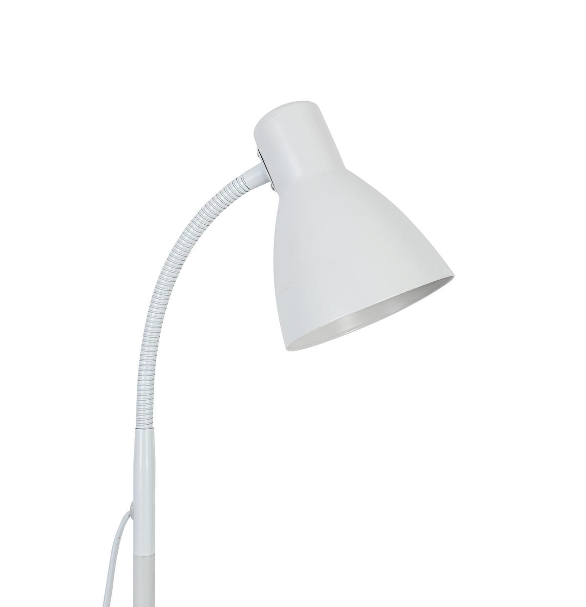 STEHLEUCHTE NOMP - Weiss, Lifestyle, Kunststoff/Metall (18/147cm) - Mömax