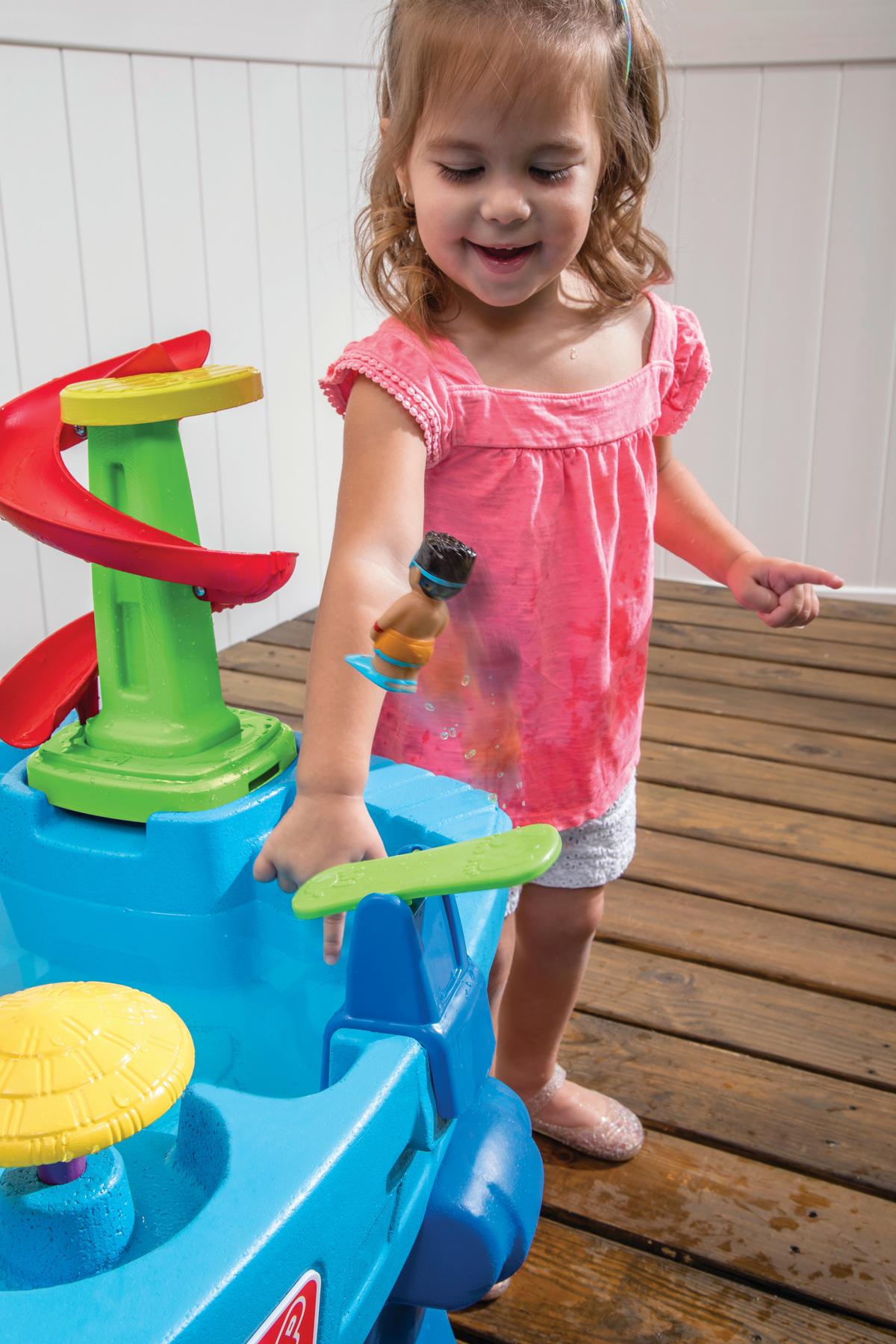 Sand- und Wassertisch Step 2 Fiesta Sand & Water - Blau/Weiß, Basics, Kunststoff (100,3/71,1/67,3cm) - Ambia Garden