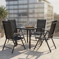 Vrtni Set Kalia, Črna, 5-Delno - črna, Basics, kovina - Gardenson