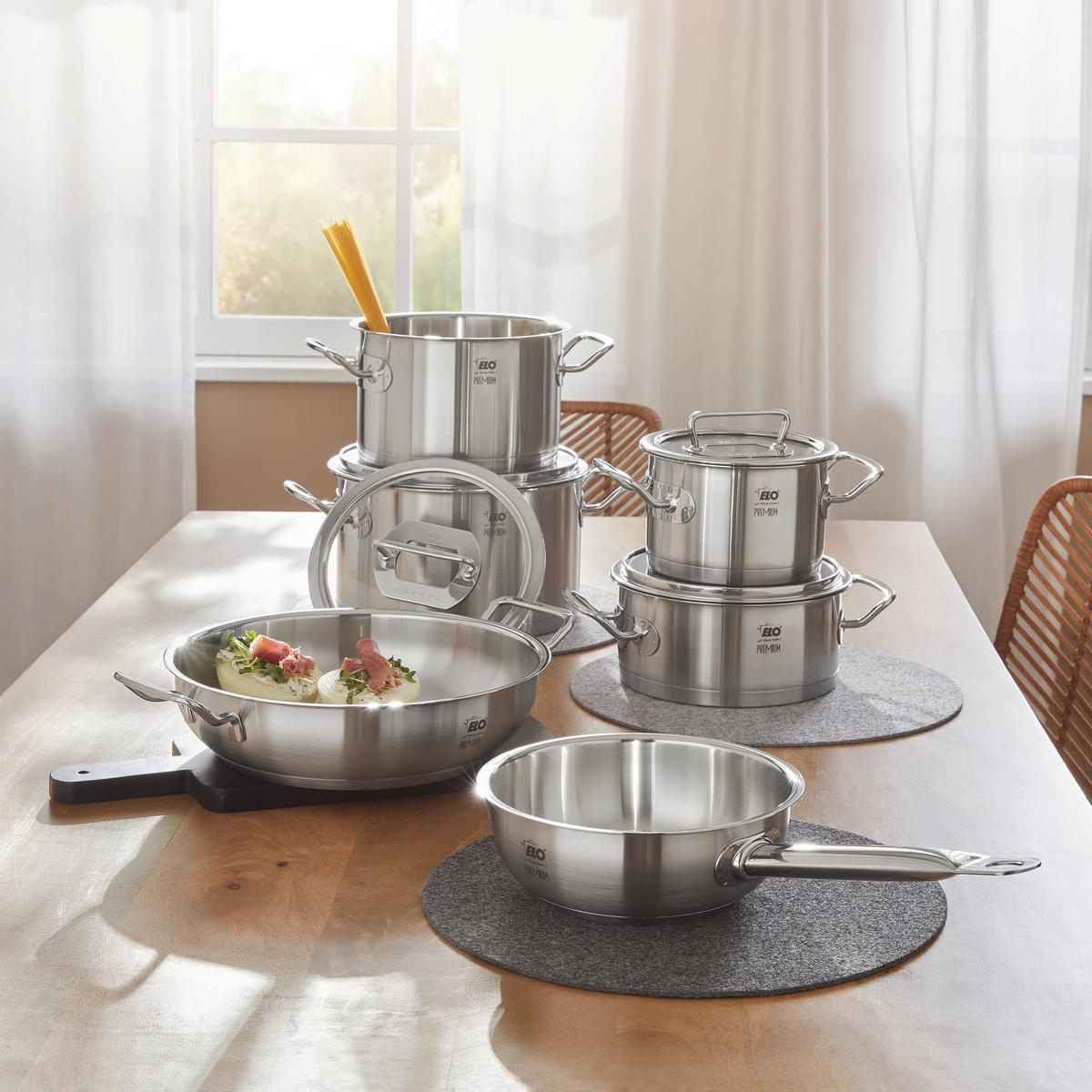 ZESTAW GARNKÓW 40905 ELO - kolor srebrny/kolor stalowy, Design, metal/szkło - ELO