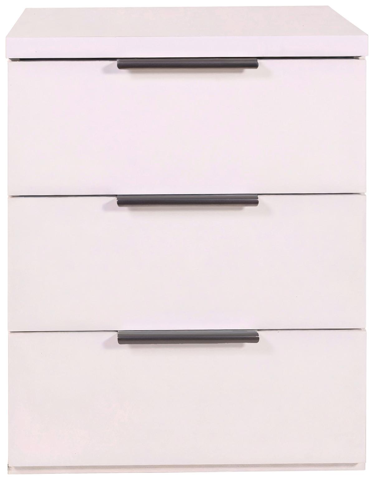 Nachtkästchen Mundi Kaschmirfarben - Kaschmir/Anthrazit, MODERN, Holzwerkstoff (49/63,5/40cm) - Mömax