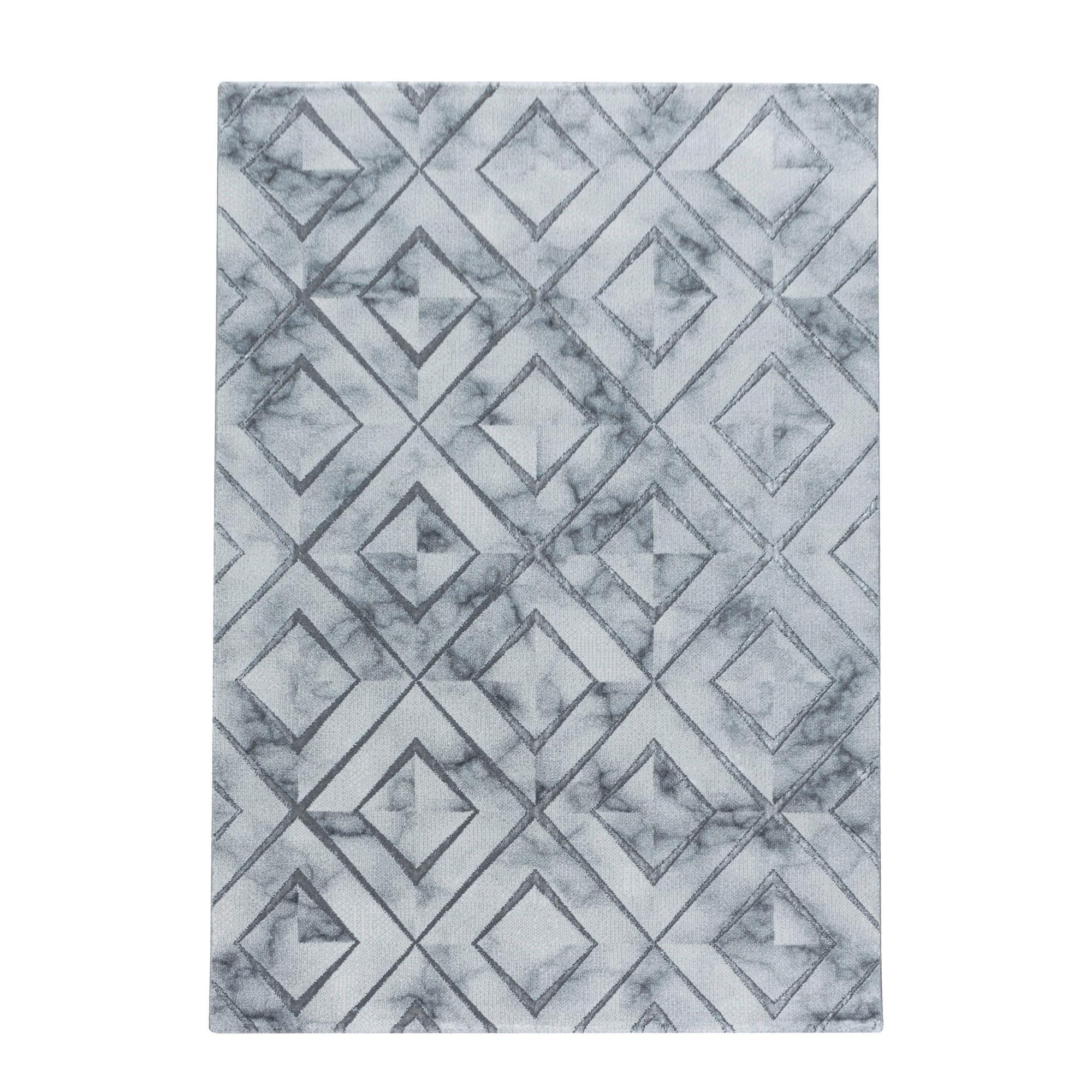Webteppich Naxos Silberfarben ca. 140x200cm - Silberfarben, Design, Textil (140/200cm)
