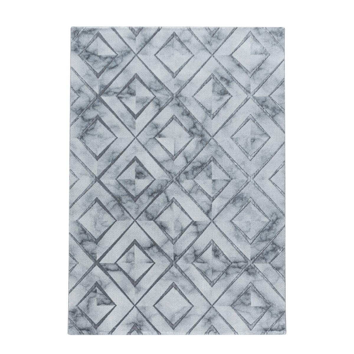 Webteppich Naxos Silberfarben ca. 140x200cm - Silberfarben, Design, Textil (140/200cm)