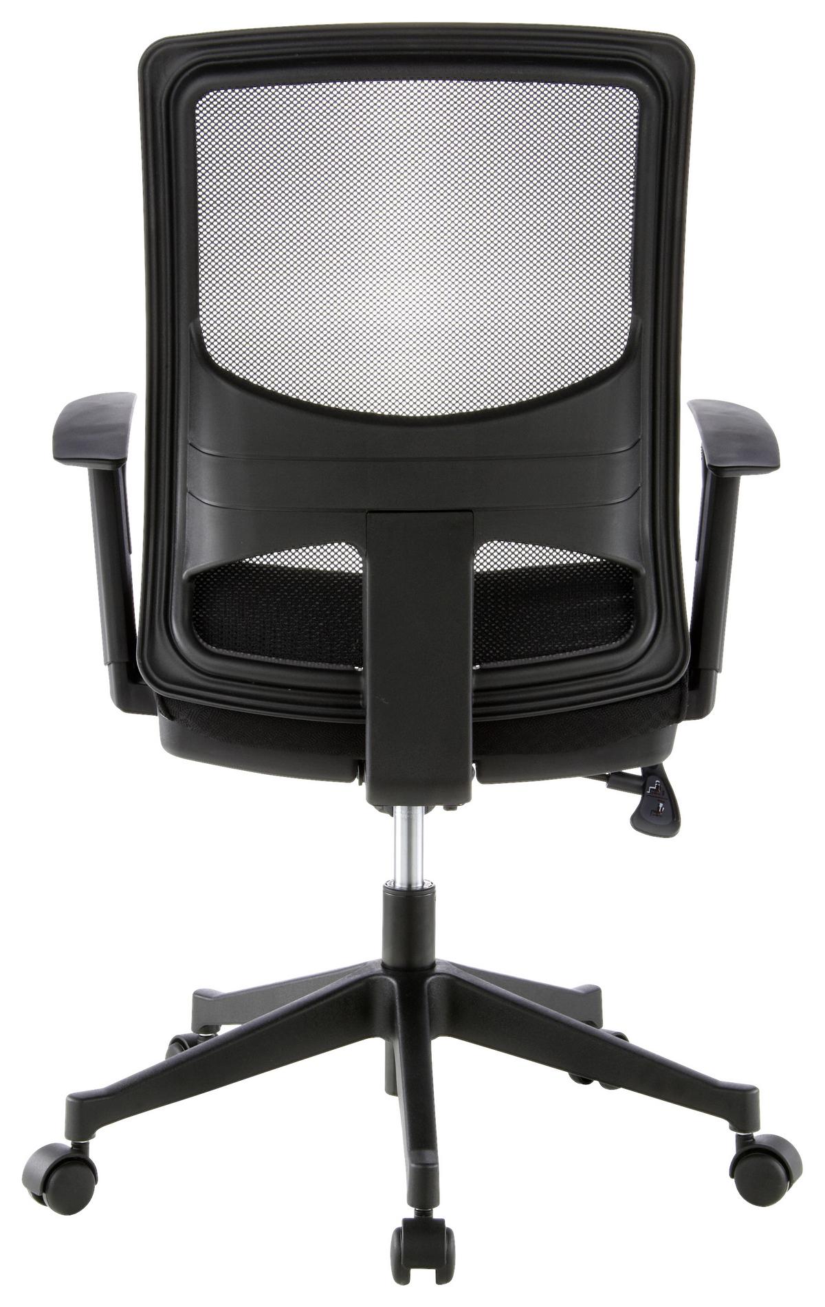 Drehstuhl Lavita Schwarz - Schwarz, MODERN, Kunststoff/Textil (57/113/44cm) - MID.YOU