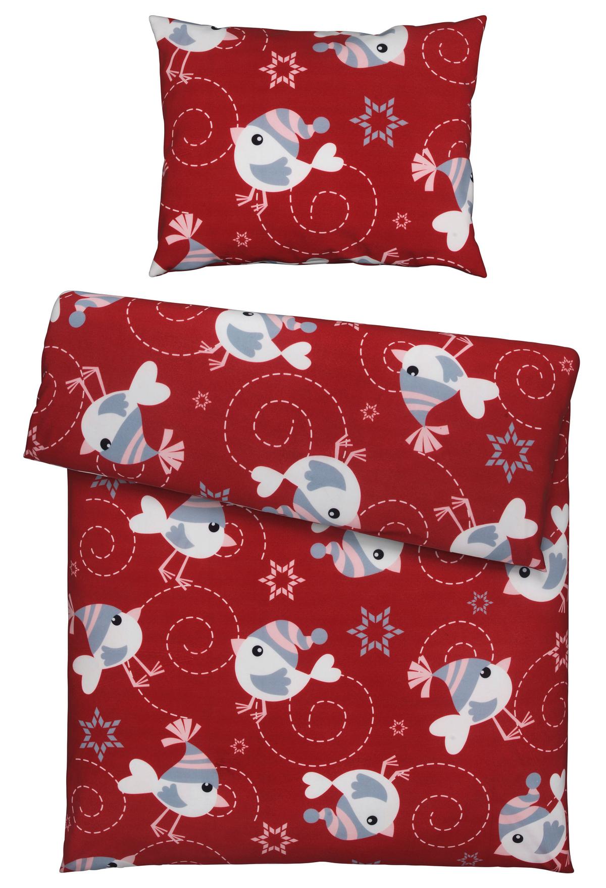 BETTWÄSCHESET PIEPMATZ - Rot, Konventionell, Textil (160/210cm) - Modern Living
