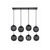 Hängeleuchte 14994-8H max. 25 Watt - Schwarz, Basics, Metall (94/24/140cm) - Globo
