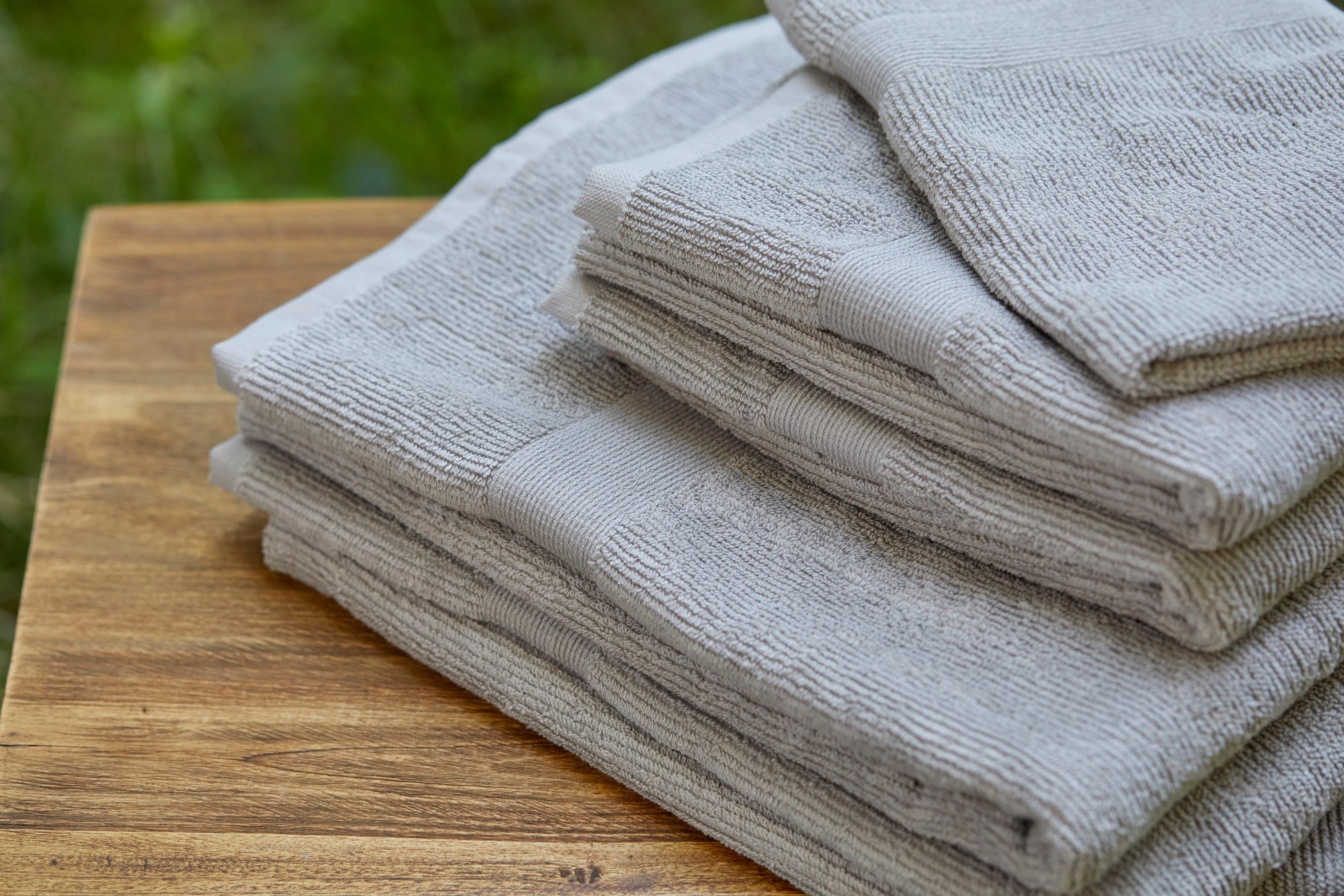 Handtuch Bio Hanna in Grau ca. 50x100cm - Grau, Natur, Textil (50/100cm) - ecoTree