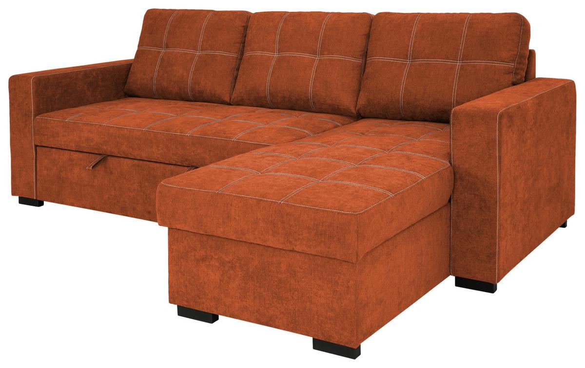 Canapea modulară TURIN - teracotă, Design, plastic/lemn (239/87/160cm) - Modern Living