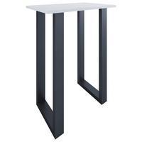 Bartisch Xona ca. 80x102x50 cm Weiß/Schwarz - Schwarz/Weiß, KONVENTIONELL, Holzwerkstoff/Metall (80/50/102cm)