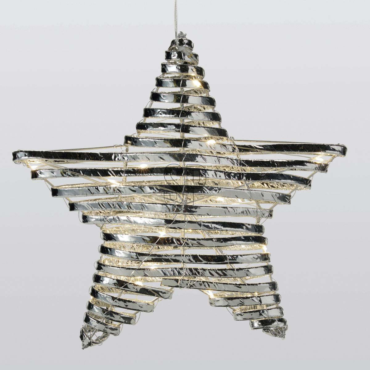 Weichnachtsstern Lou Silberfarben - Silberfarben, Basics (30/8cm)
