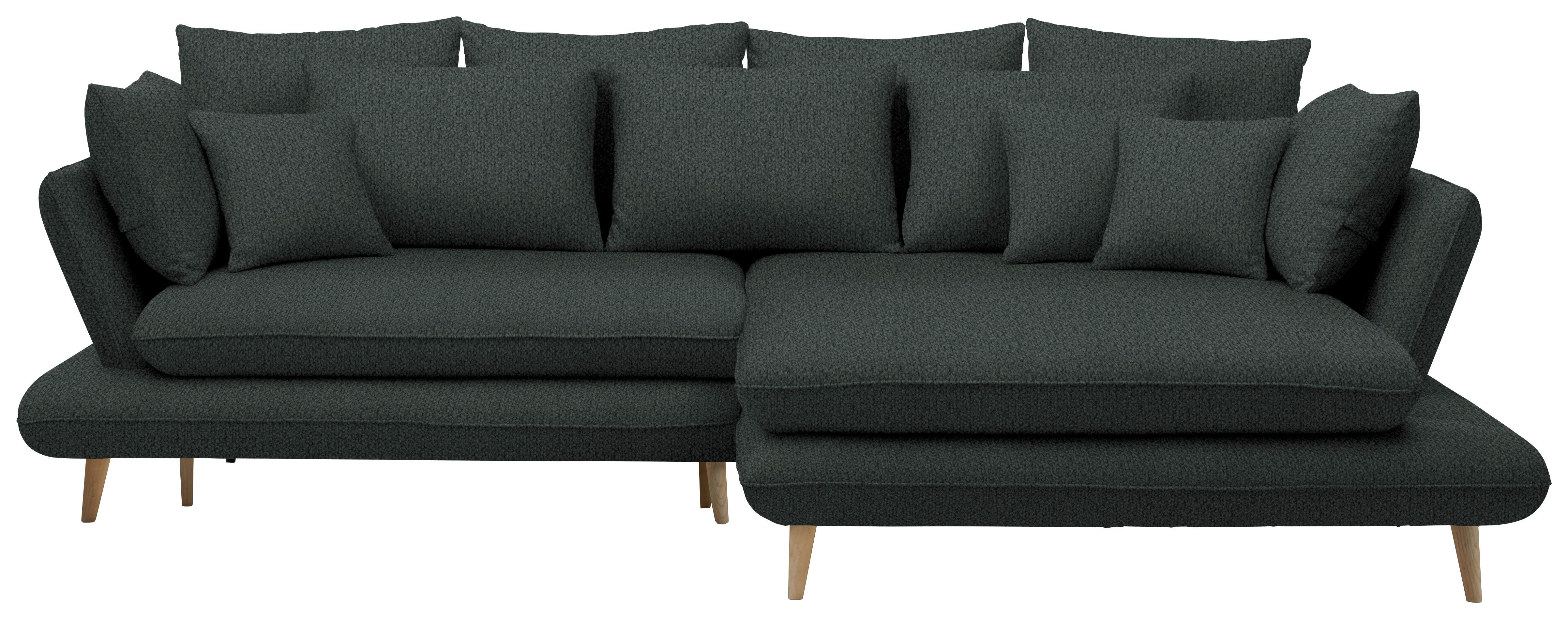 Kutna Garnitura Monte - boje grafita/prirodne boje, Romantično / ladanjski, tekstil/drvo (283/181cm) - Premium Living