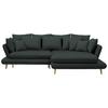 Coltar MONTE - grafit, Romantik / Landhaus, lemn/textil (283/181cm) - Based