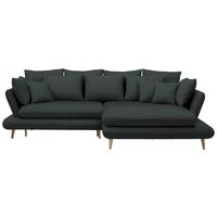Kutna Garnitura Monte - boje grafita/prirodne boje, Romantično / ladanjski, tekstil/drvo (283/181cm) - Premium Living
