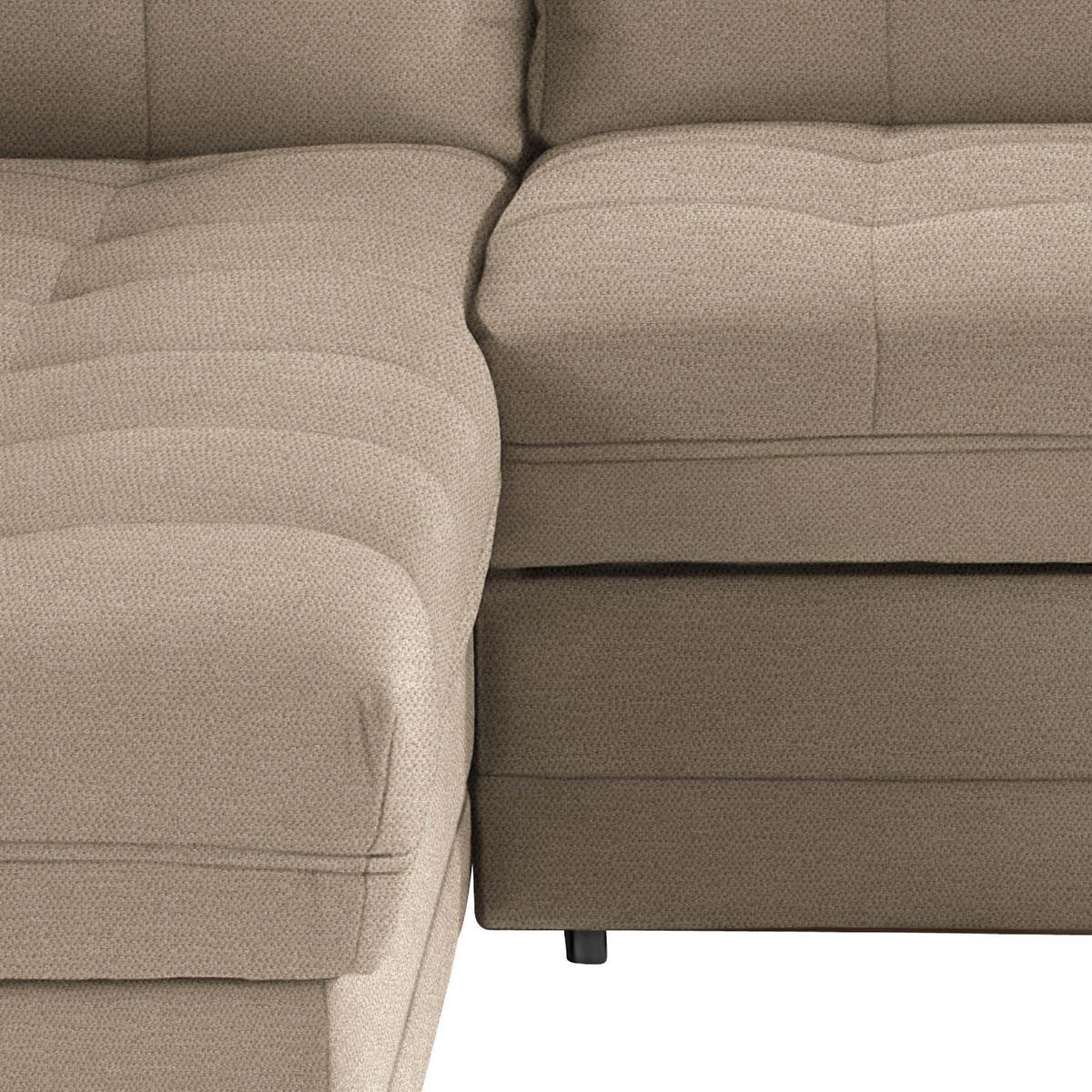 Canapea modulară Falco - maro deschis, Konventionell, textil (183/251cm) - Ondega