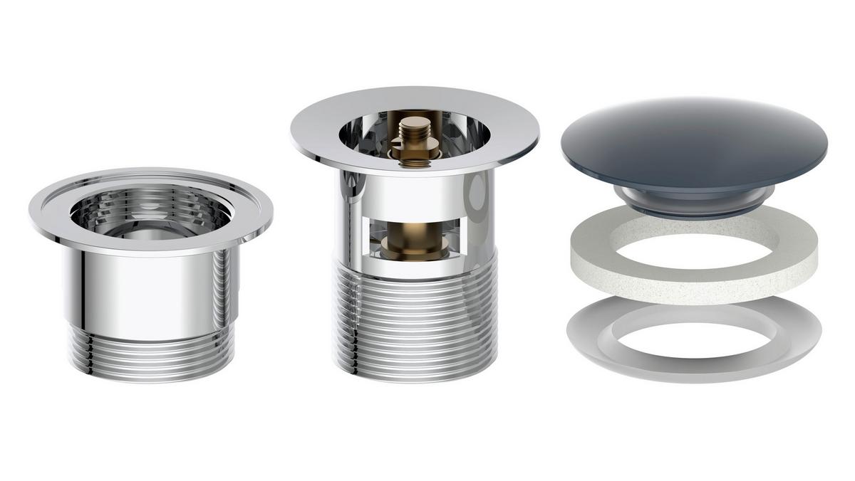 Sanitärzubehör in Schwarz - MODERN, Metall (6,8/8,8cm) - Mömax