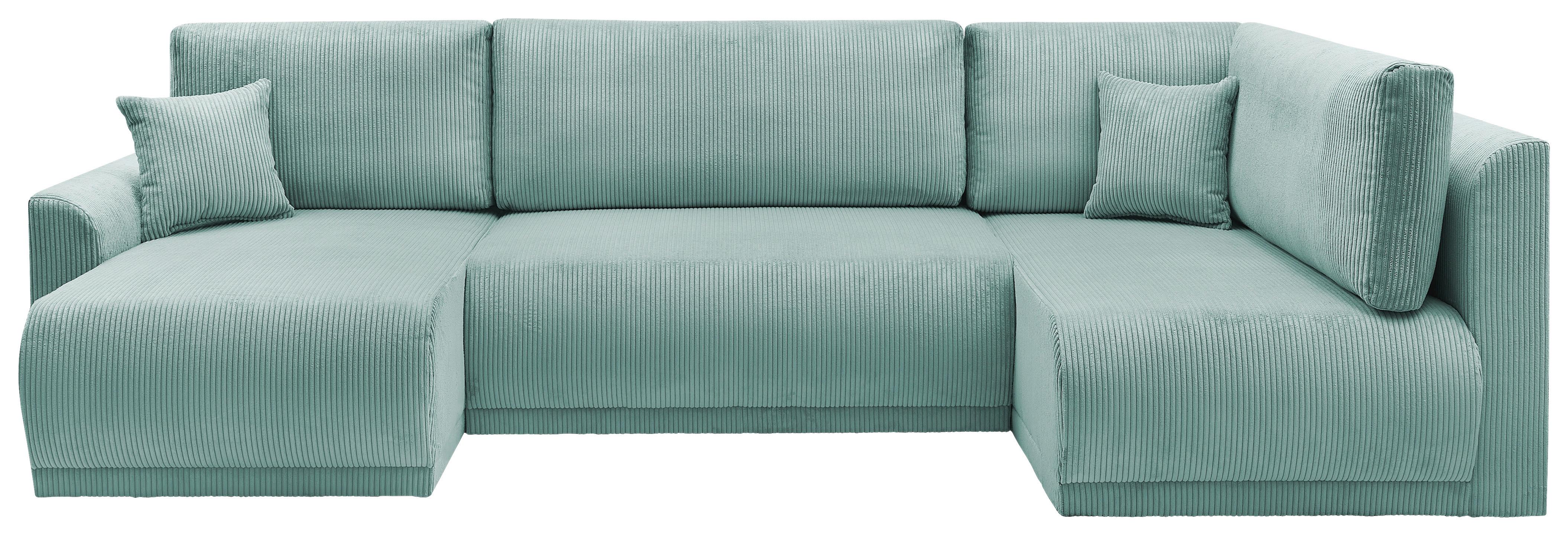 Coltar Kim - verde mentă, Modern, lemn (146/313/160cm) - Modern Living