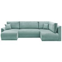 Coltar Kim - verde mentă, Modern, lemn (146/313/160cm) - Modern Living