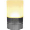 Tischleuchte Jovo, max. 5 Watt - Weiß/Nickelfarben, Glas/Kunststoff (9/9/14,8cm) - MÖMAX modern living