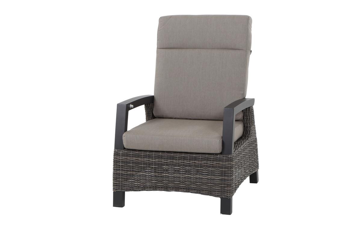 Loungegarnitur Corido 4-tlg. Grau - Grau, Basics, Keramik/Kunststoff (72/103/83cm) - Siena Garden