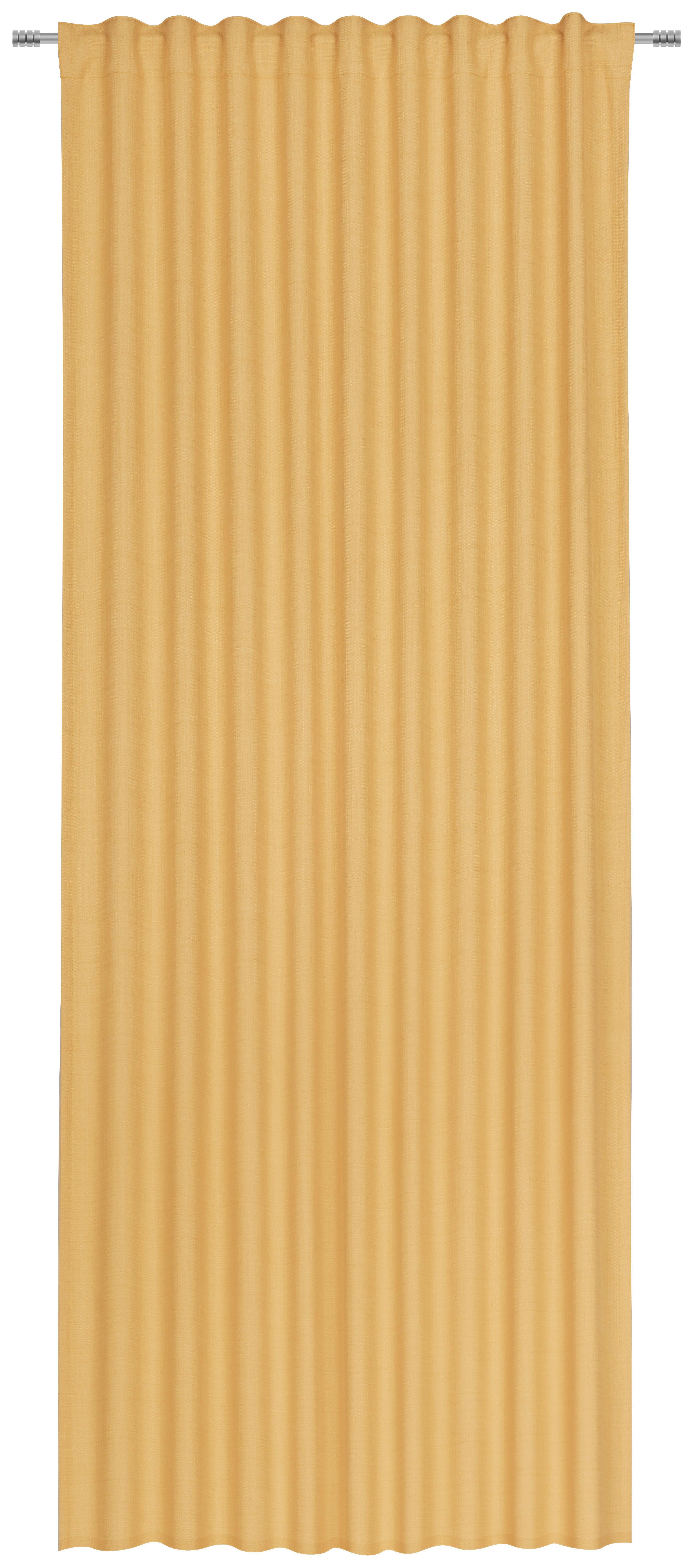 Készfüggöny Leo 135/255 - sárga, textil (135/255cm) - Premium Living