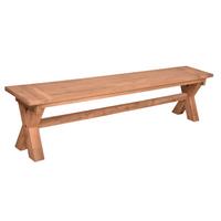 Gartenbank Kisar Teak - Braun, Basics, Holz (35/48/200cm) - Gardenson