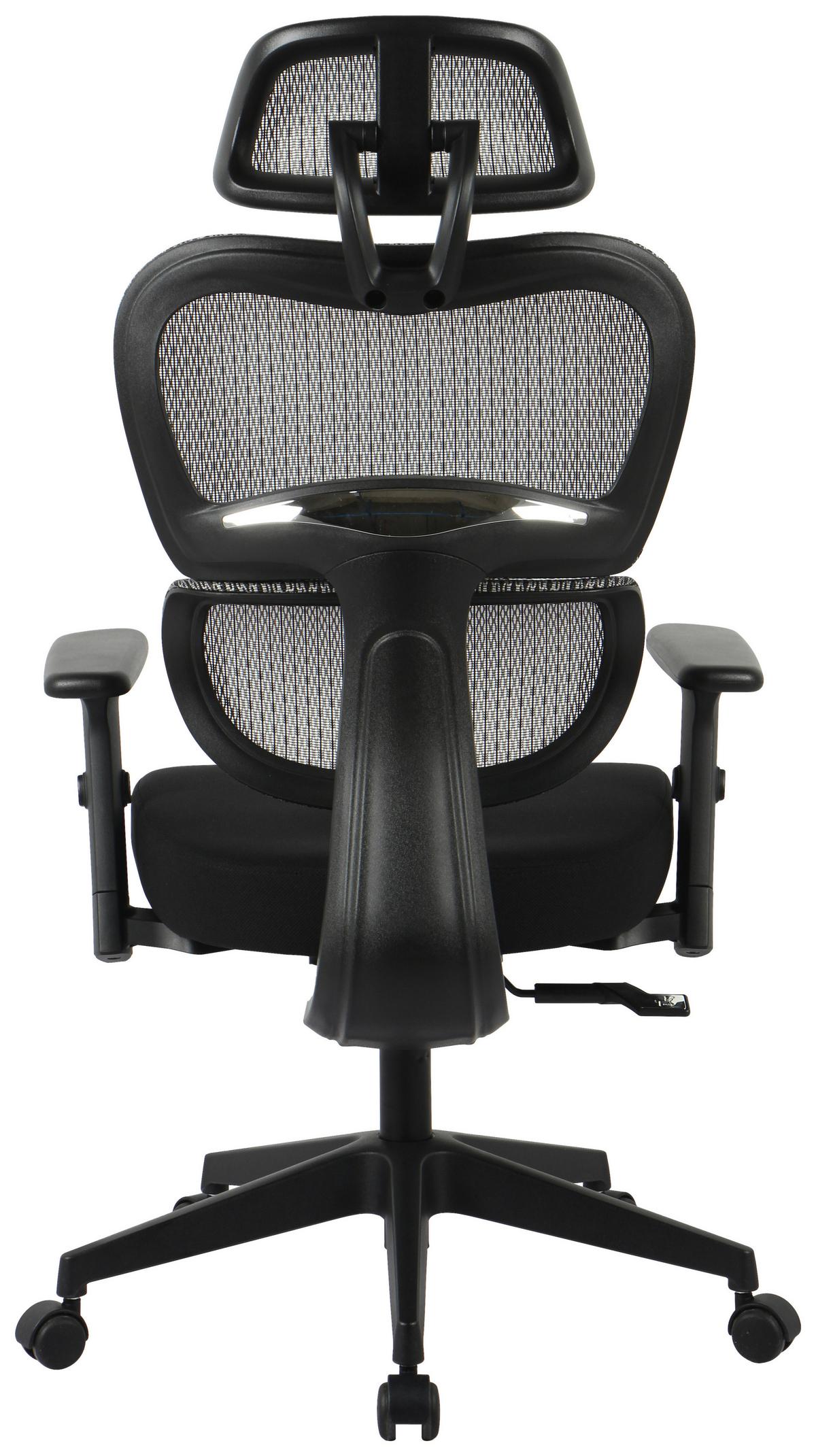 Norris Uredska Stolica - siva/crna, Moderno, metal/tekstil (67/113-123/67cm) - Premium Living