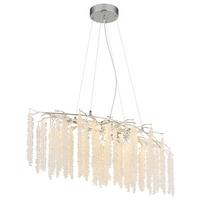 Svjetiljka Viseća Laverne - prozirno/boje kroma, Konvencionalno, metal/plastika (100/40/120cm) - Globo