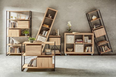 Regal In Eiche Und Schwarz Online Bestellen