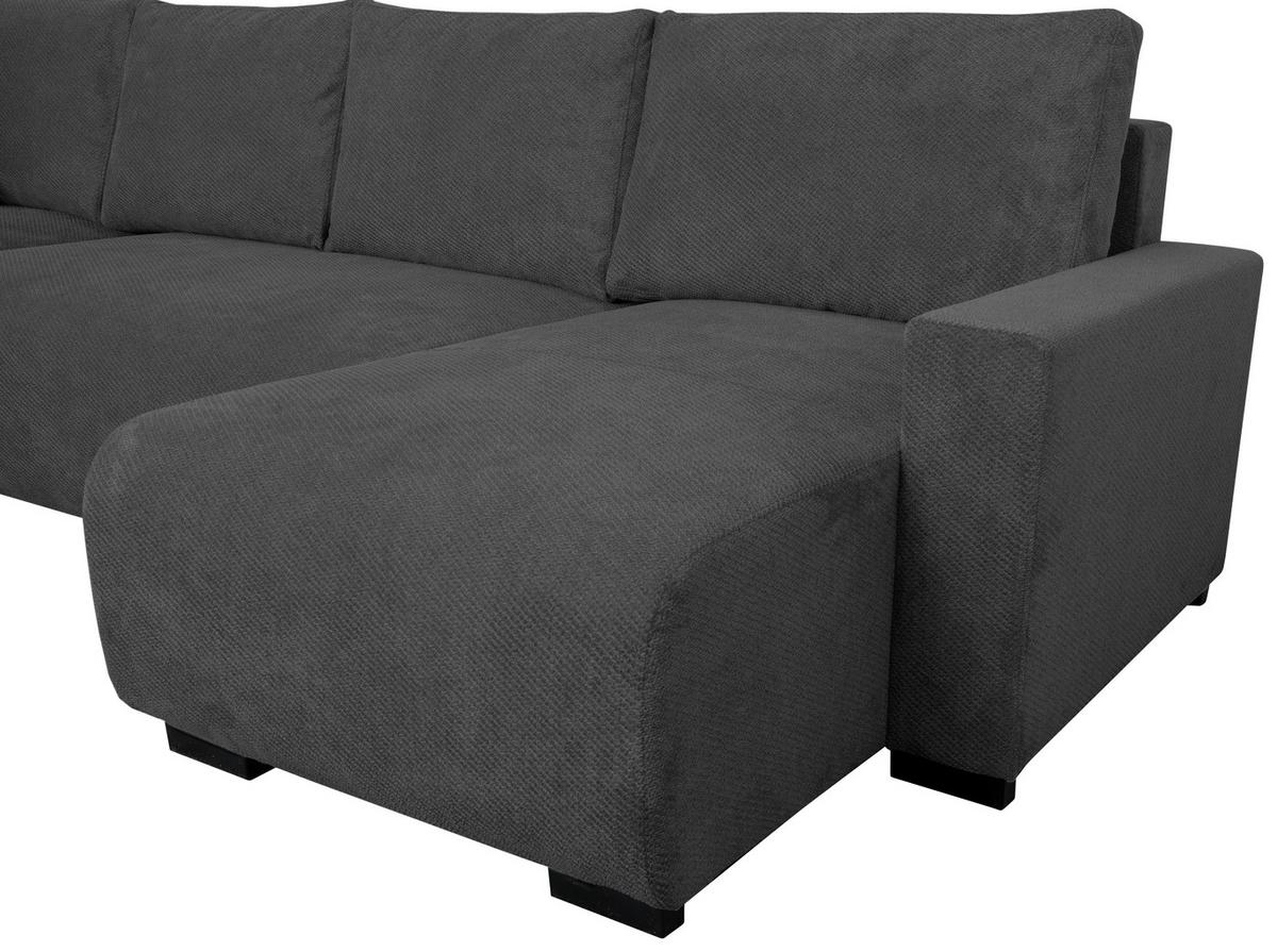 Canapea modulara VERONICE - albastru/antracit, Trend, textil (171/313/141cm) - Modern Living