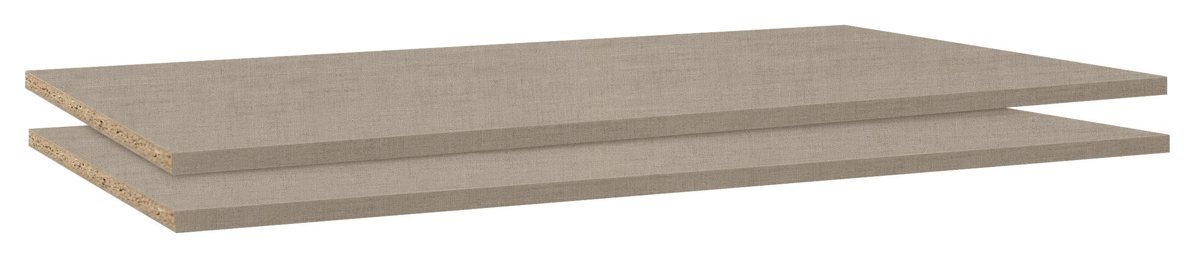 Einlegebodenset Grau 2-tlg. - Grau, Holzwerkstoff (85/1,6/45cm) - Based