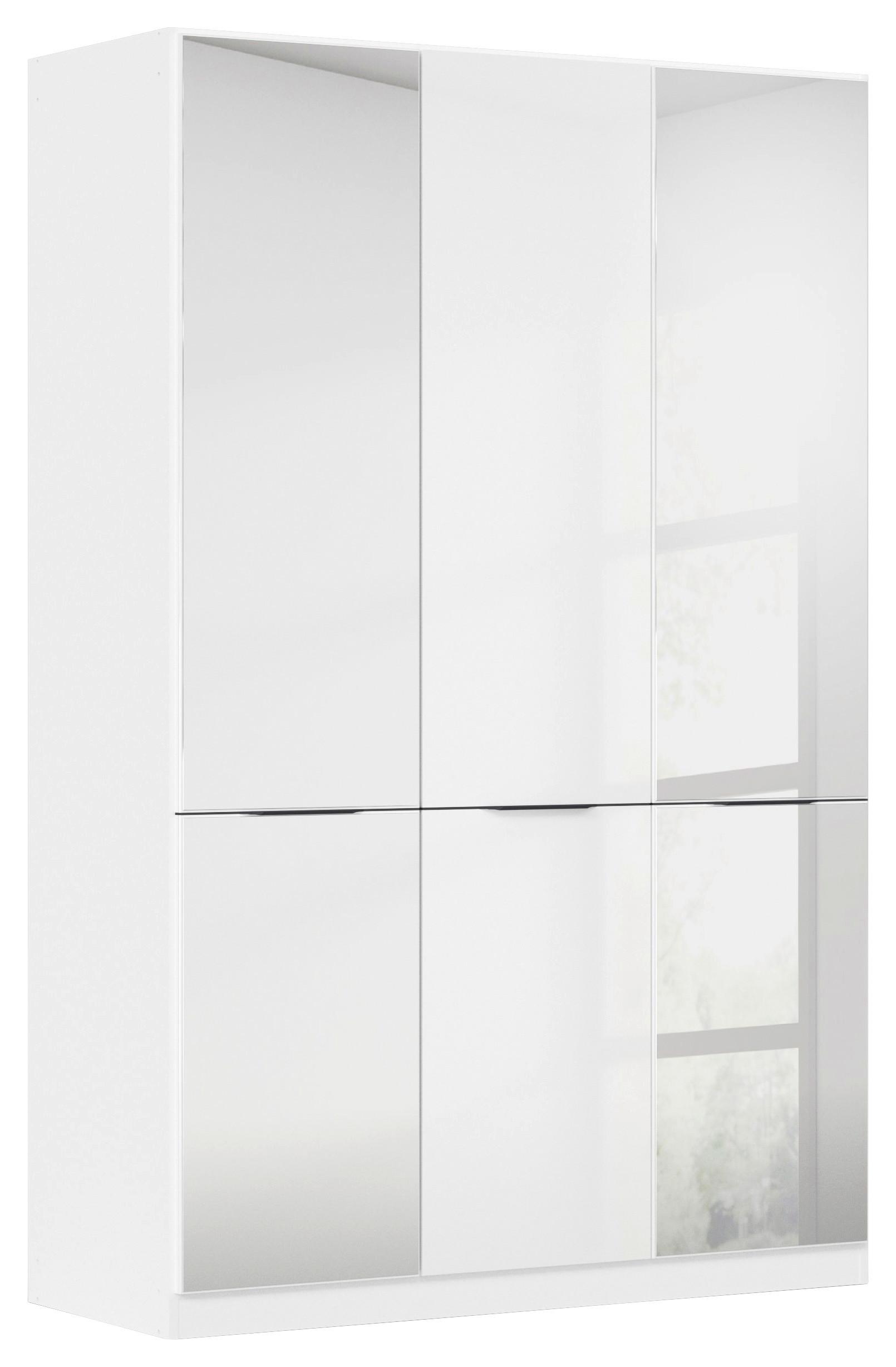 Ormar Za Odjeću Max - bijela/siva, Konvencionalno, drvni materijal/plastika (136/210/54cm) - Modern Living