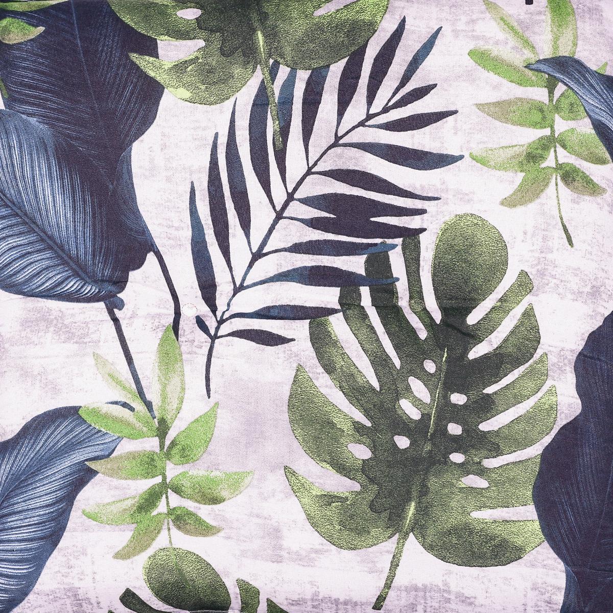Gartensitzkissen Blau/Grün/Hellgrau, 2-teilig - Blau/Hellgrau, Basics, Textil (50/50cm)