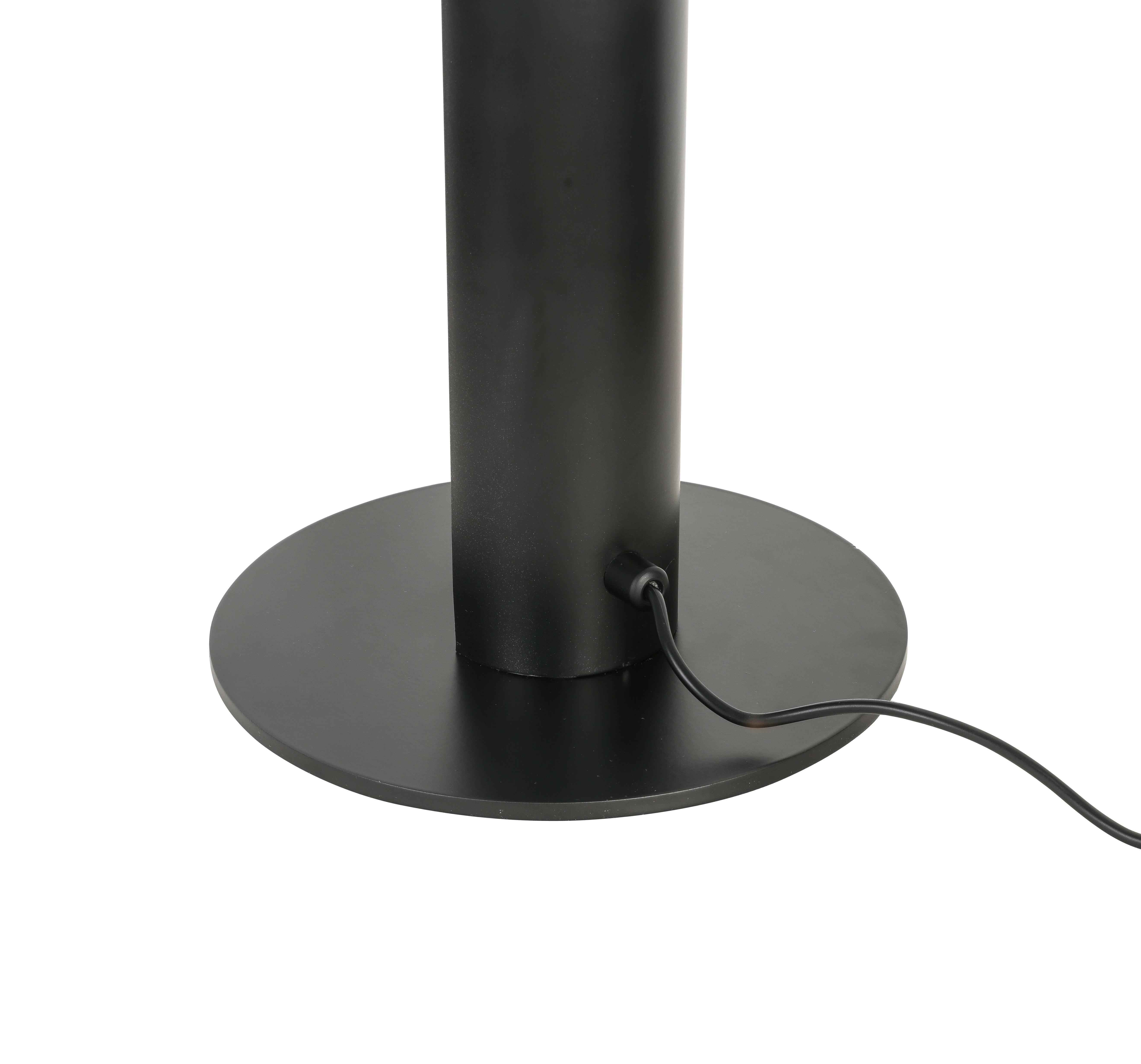 LED-Stehleuchte Gumo in Schwarz/Gold max. 24 Watt - Goldfarben/Schwarz, Modern, Metall (18/144cm) - Mömax