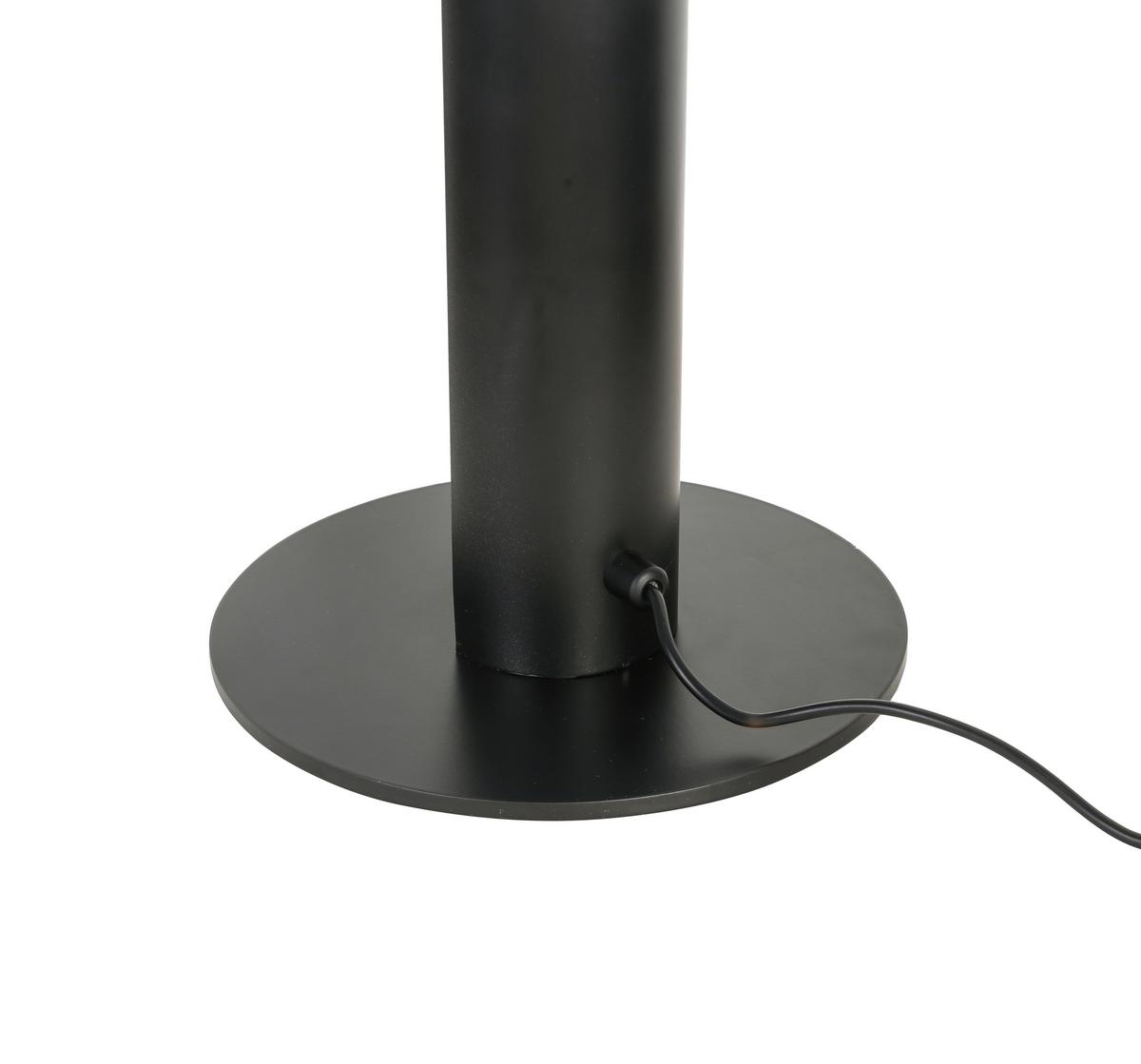 LED-Stehleuchte Gumo in Schwarz/Gold max. 24 Watt - Goldfarben/Schwarz, Modern, Metall (18/144cm) - Mömax