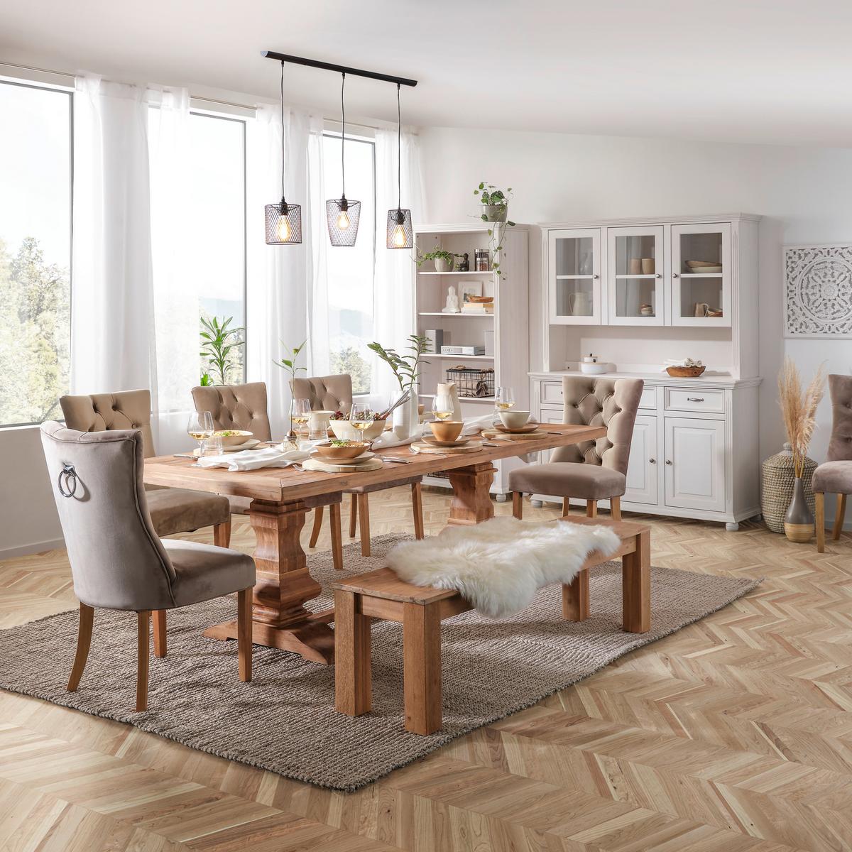 Stolice Joleen - prirodne boje/taupe, Lifestyle, drvo/metal (55/97/64cm) - Mömax
