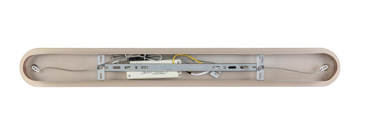 LAMPA WISZĄCA LED LAKEWOOD *DK* - szampanowy/przezroczysty, Design, tworzywo sztuczne/metal (82/55/150cm) - Dieter Knoll
