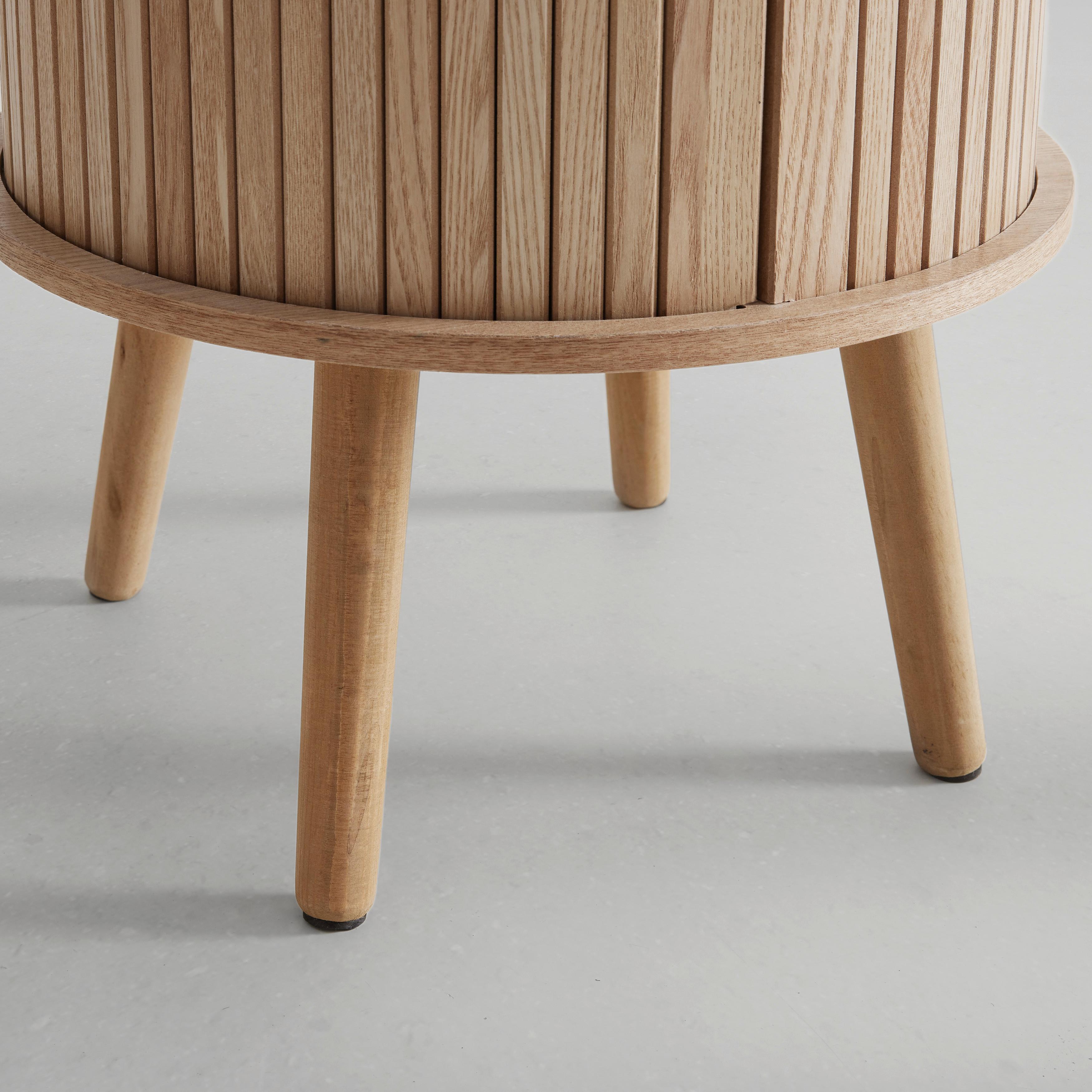 SÄNGBORD SKANDY - naturfärgad, Modern, trämaterial/trä (40/65cm) - Premium Living