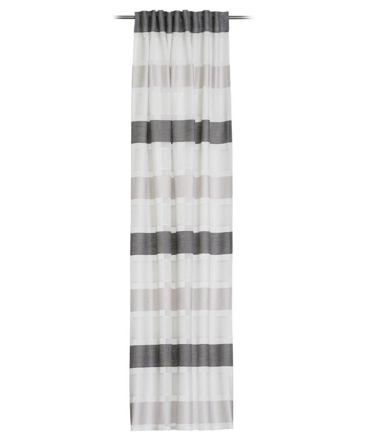 ZASŁONA GOTOWA DUNORO - czarny, Design, tkanina (140/245cm) - Esposa
