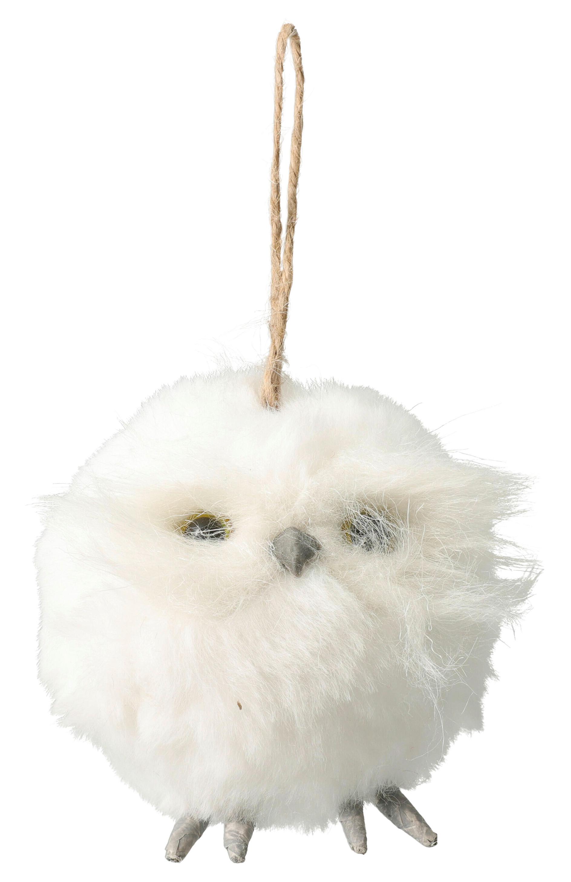 Christbaumhänger HEDWIG - Weiss, Kunststoff (8/9/8cm)
