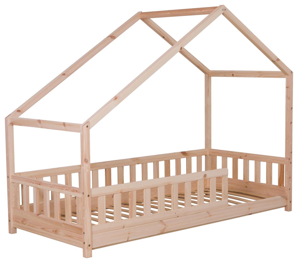 Hausbett Lou ca. 140x200 cm Holz - Naturfarben, MODERN, Holz (140/200cm) - MID.YOU
