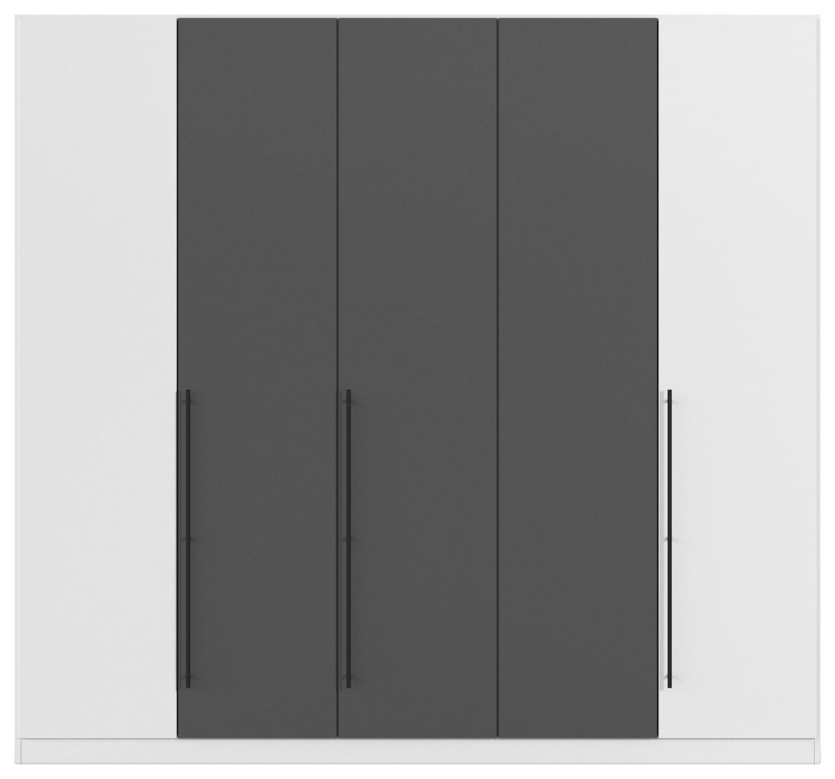 Kleiderschrank Safari -Based- - Weiss/Grau, Konventionell, Holzwerkstoff (226/229/54cm)