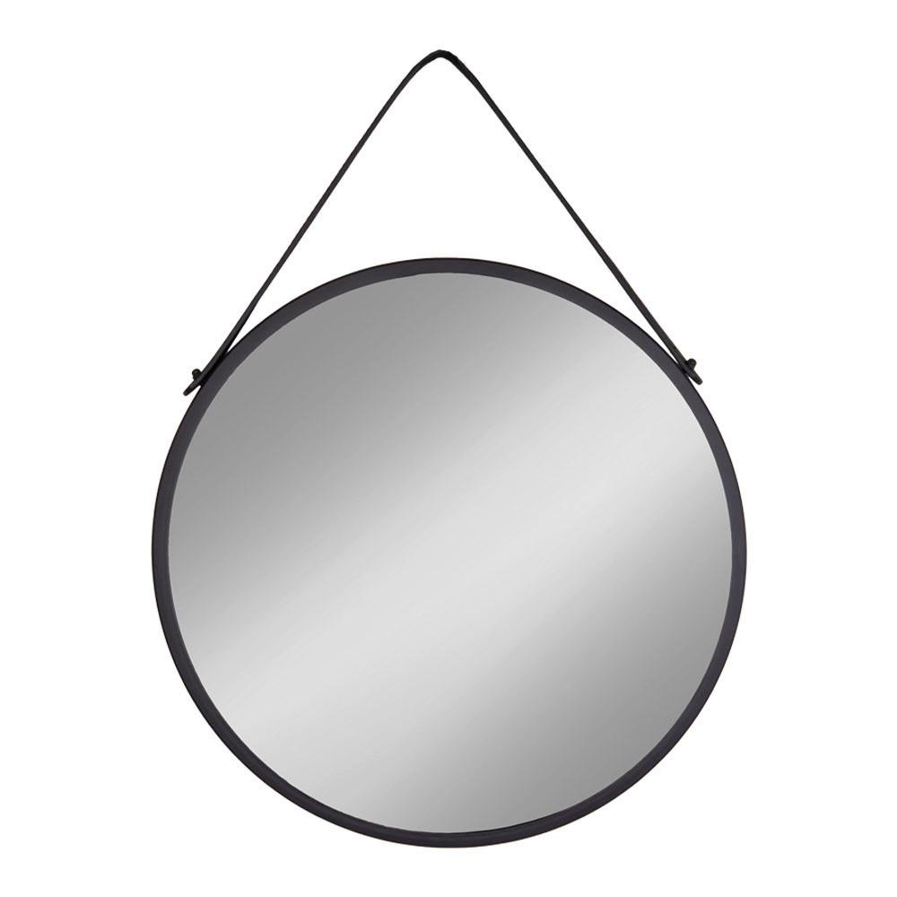 Wandspiegel Trapani Mirror Schwarz ca. 60x60cm - Schwarz, Design, Metall (60/60/2cm)