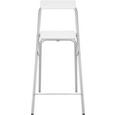 Összecsukható Bárszék Inet - szürke, modern (47/98/50cm)