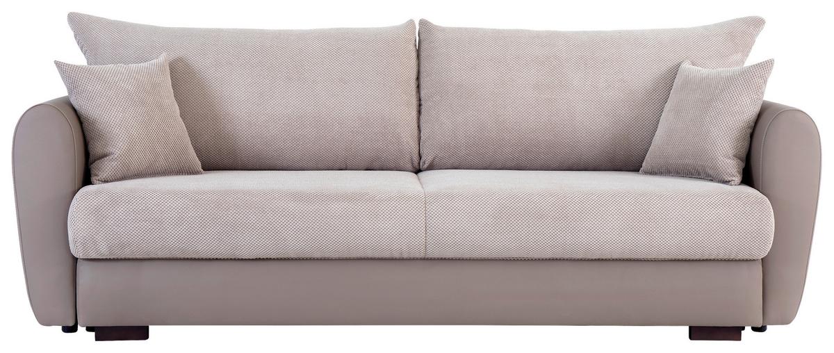 Zofa S Posteljno Funkcijo Erba, Bež, Predal - bež, Romantika, tekstil/les (236/102/73cm) - Mömax