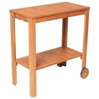 Barwagen aus Eukalyptus, natur - Naturfarben, KONVENTIONELL, Holz (45/85/84cm) - Gardenson